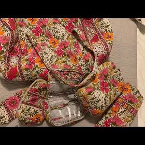 Vera Bradley duffle set with accessories
